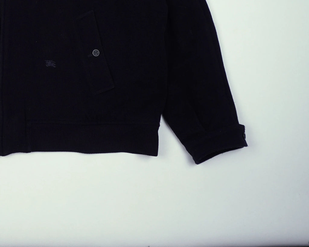 Burberry Navy Harrington Jacket XL Wool