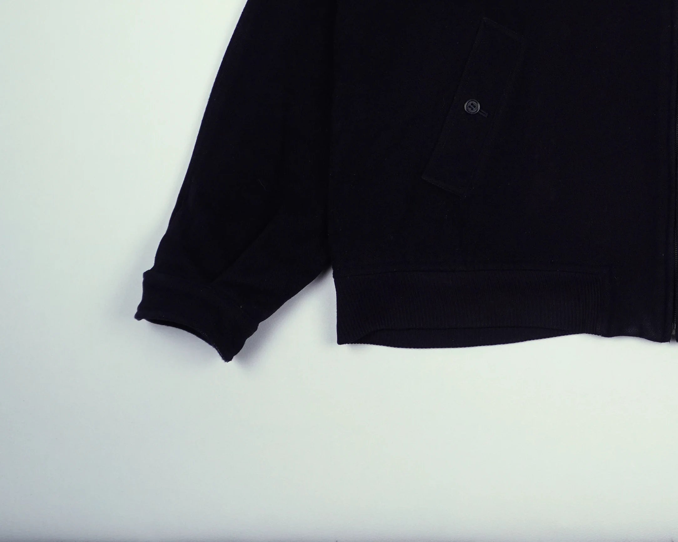 Burberry Navy Harrington Jacket XL Wool