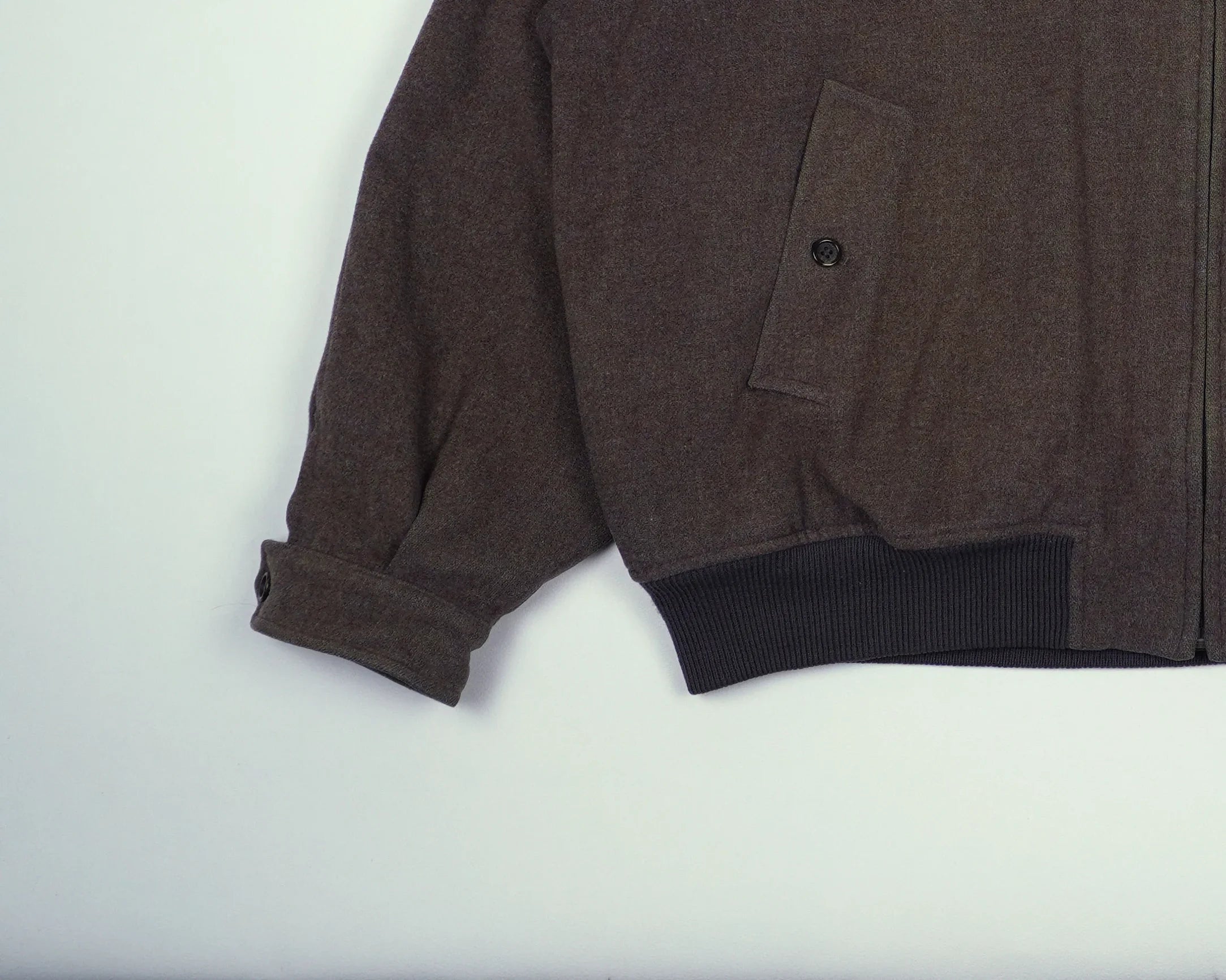 Burberry Green Harrington Jacket XL Wool