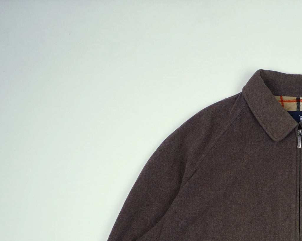 Burberry Green Harrington Jacket XL Wool