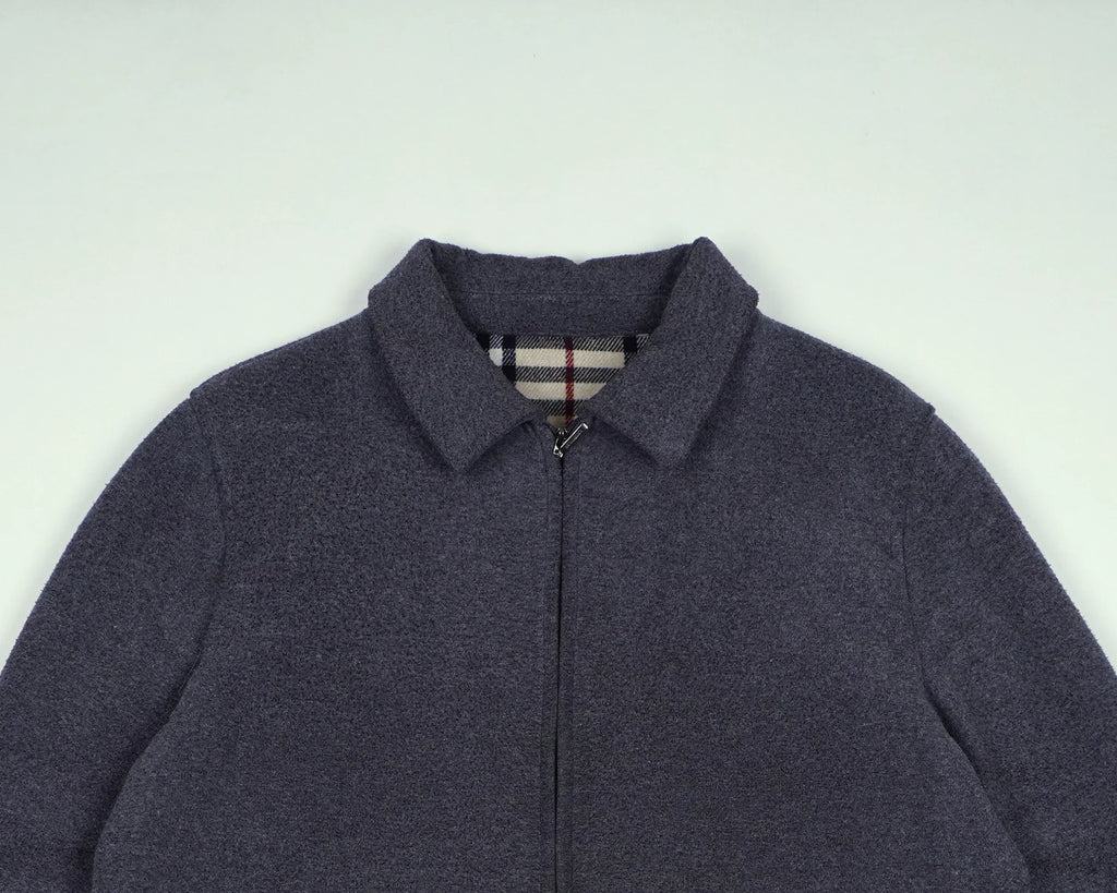 Burberry Grey Wool Coat XL Wool