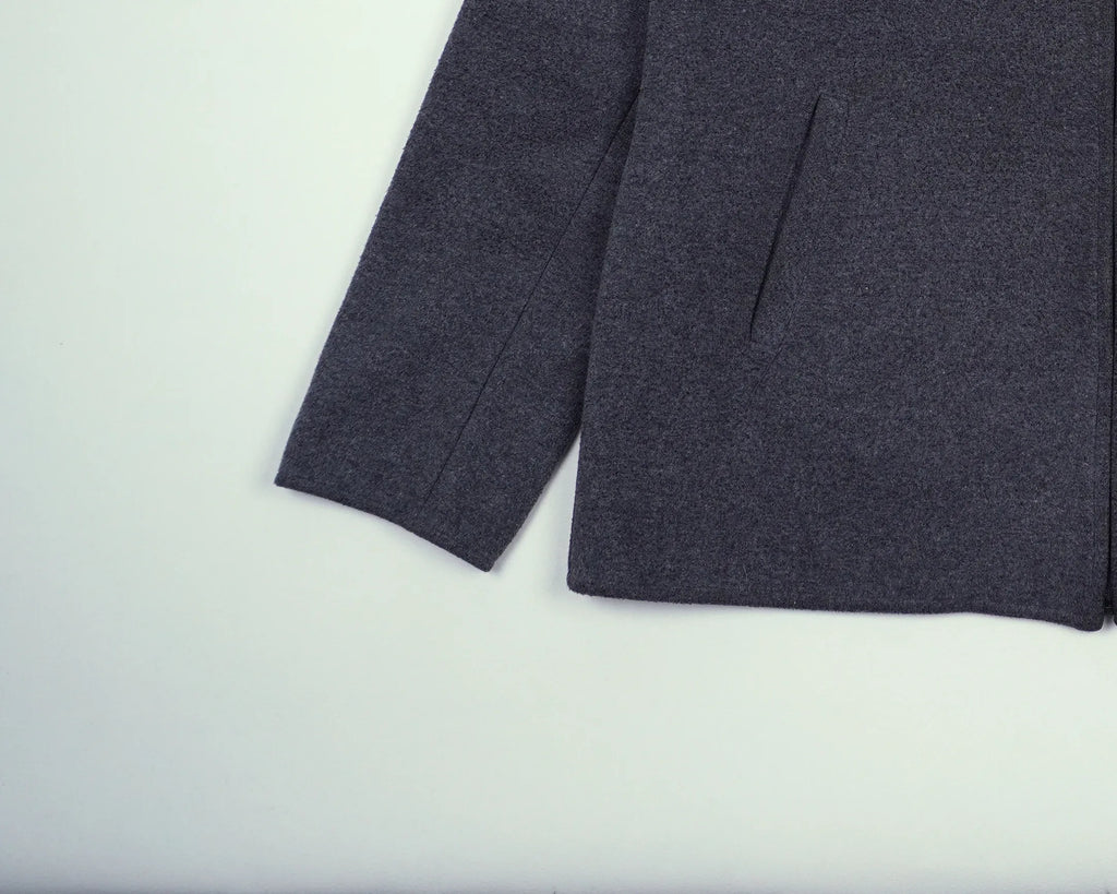 Burberry Grey Wool Coat XL Wool