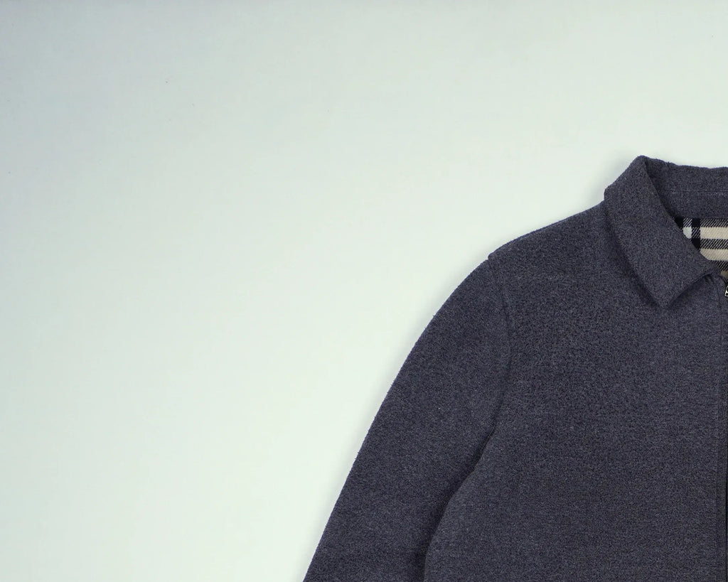 Burberry Grey Wool Coat XL Wool