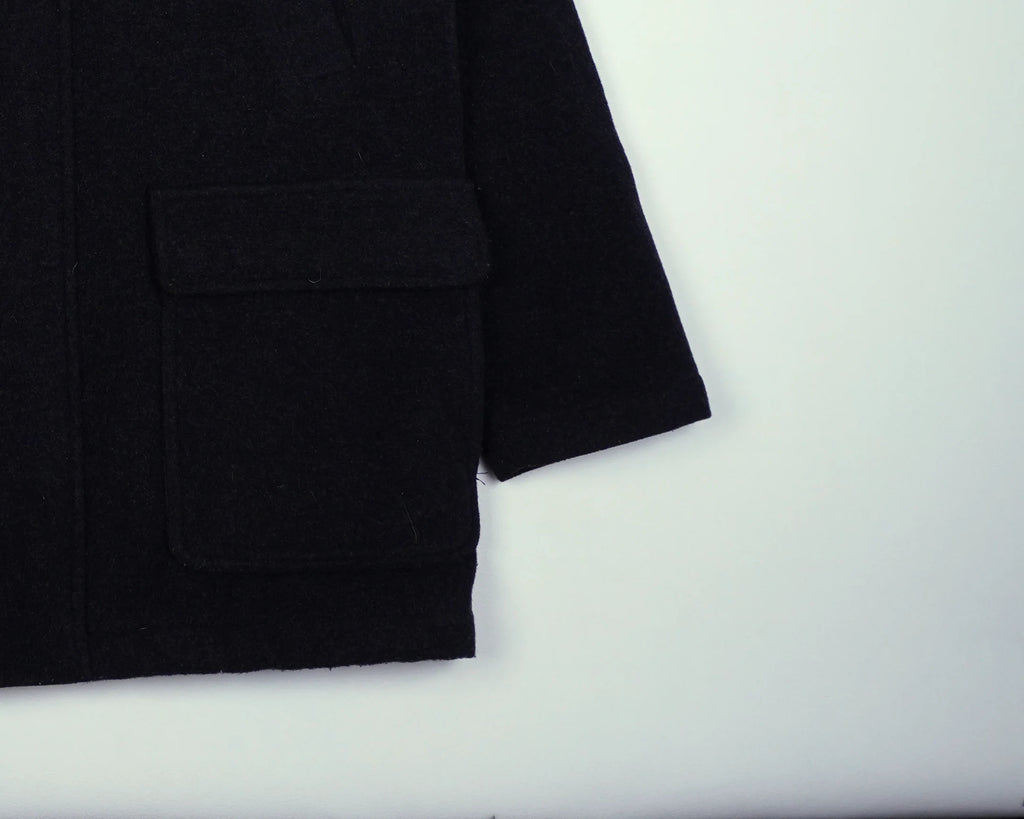 Burberry Black Overcoat S Wool