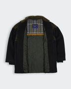 Burberry 1990's Brown Wool Overcoat - M