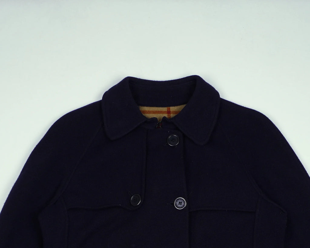 Burberry Navy Peacoat S Wool