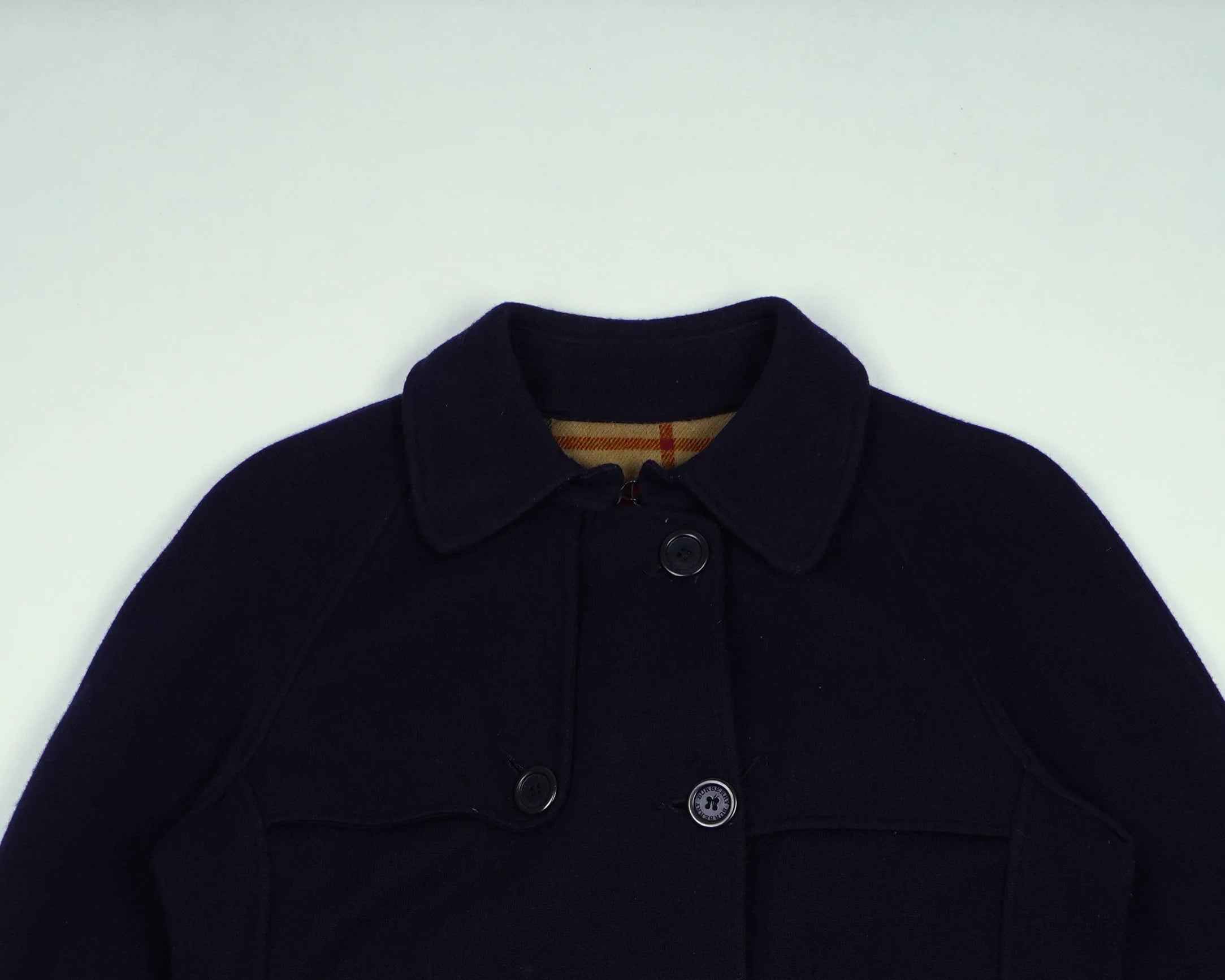 Burberry Navy Peacoat S Wool