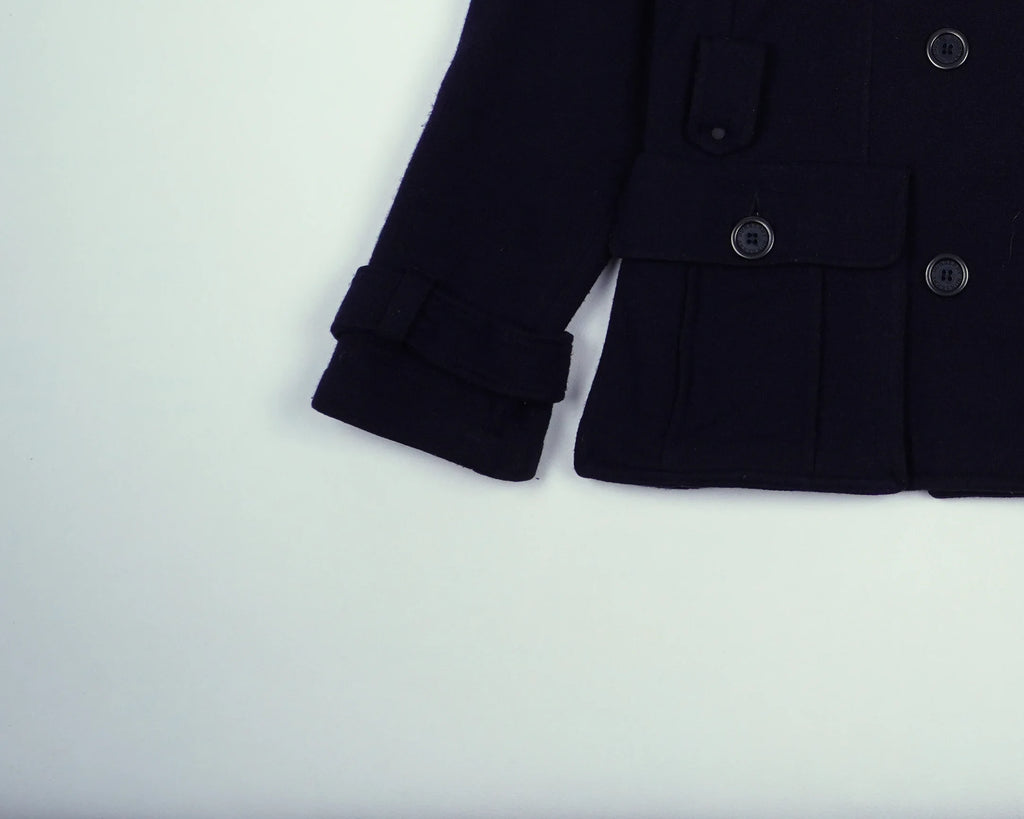 Burberry Navy Peacoat S Wool