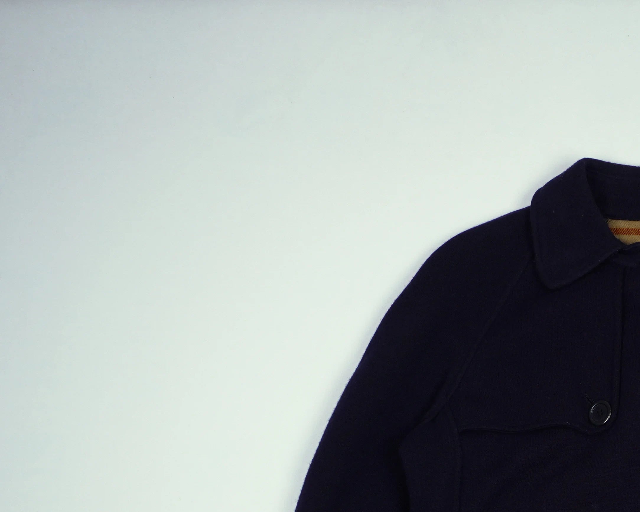 Burberry Navy Peacoat S Wool