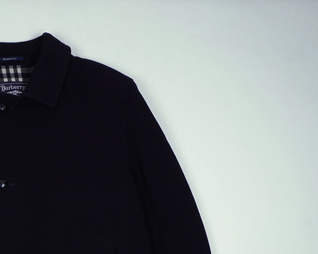 Burberry Navy Overcoat XL Wool