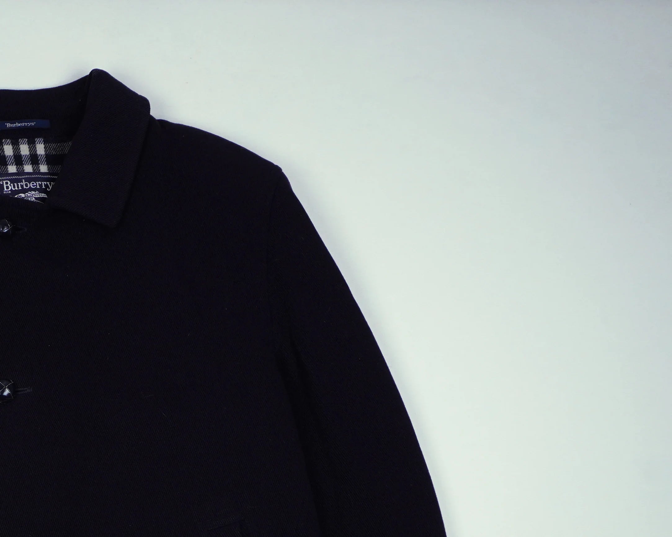 Burberry Navy Overcoat XL Wool