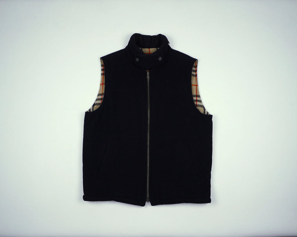 Burberry Navy Vest M Wool