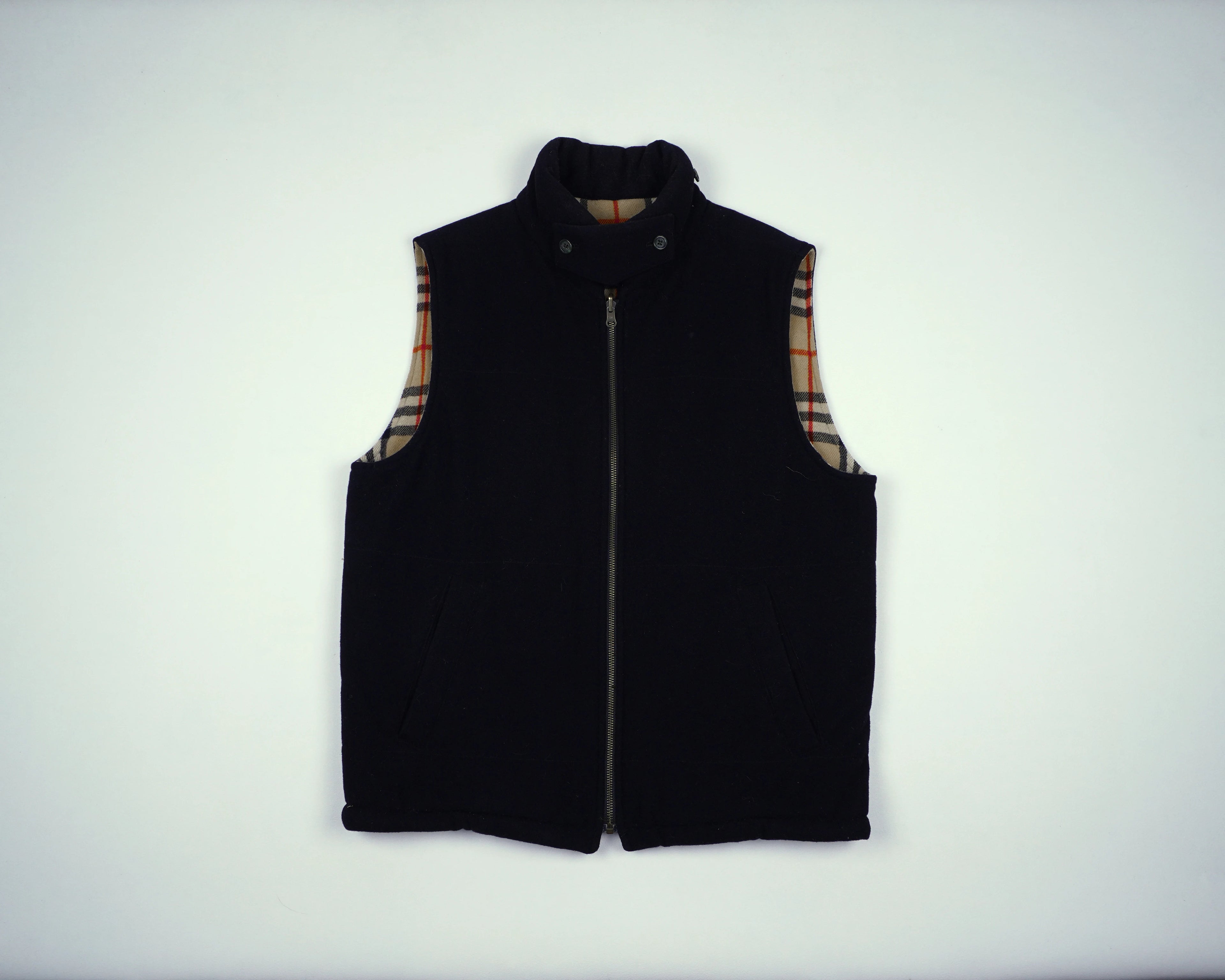 Burberry Navy Vest M Wool