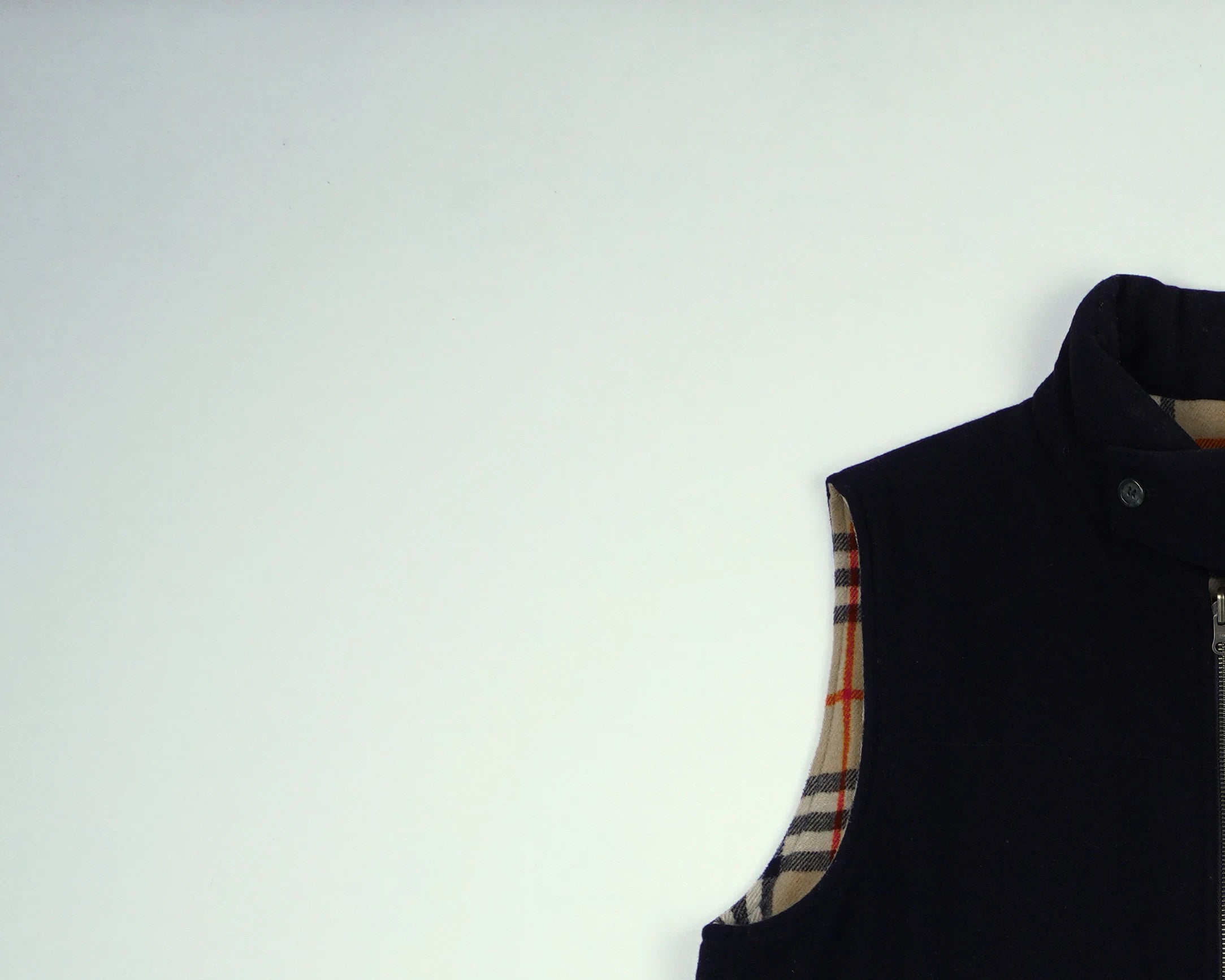 Burberry Navy Vest M Wool