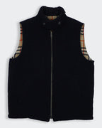 Burberry 2000's Navy Wool Vest - M