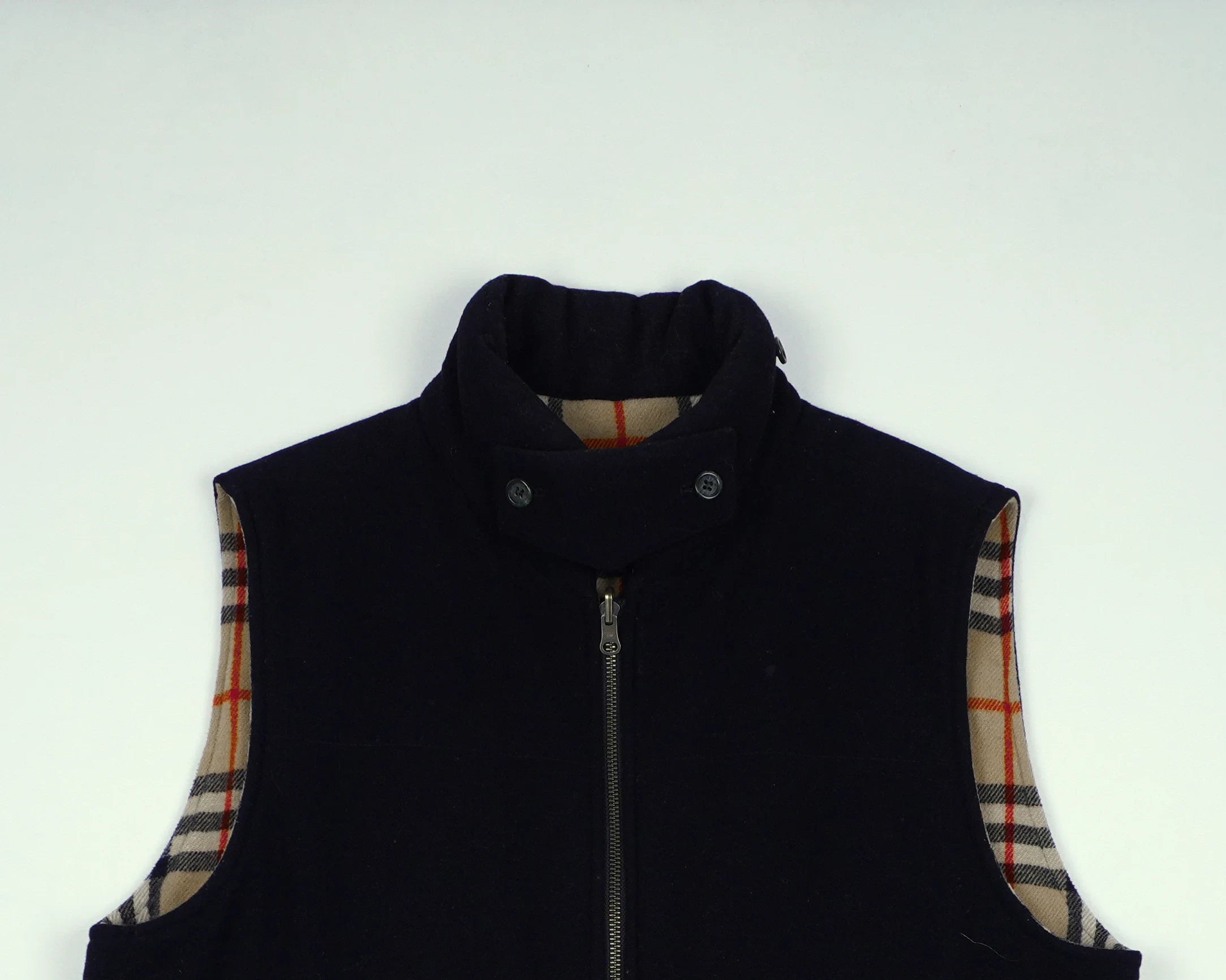 Burberry Navy Vest M Wool