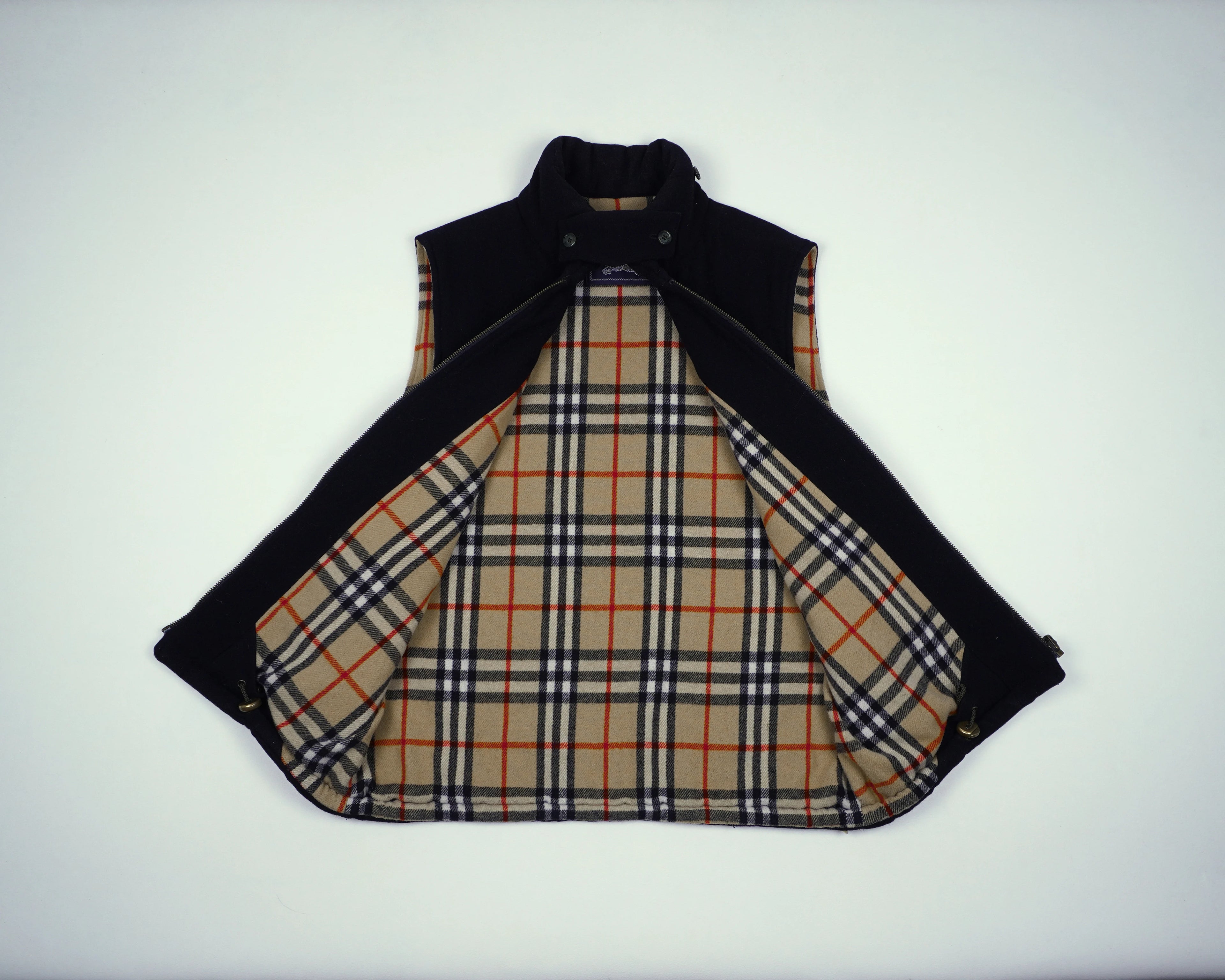 Burberry Navy Vest M Wool