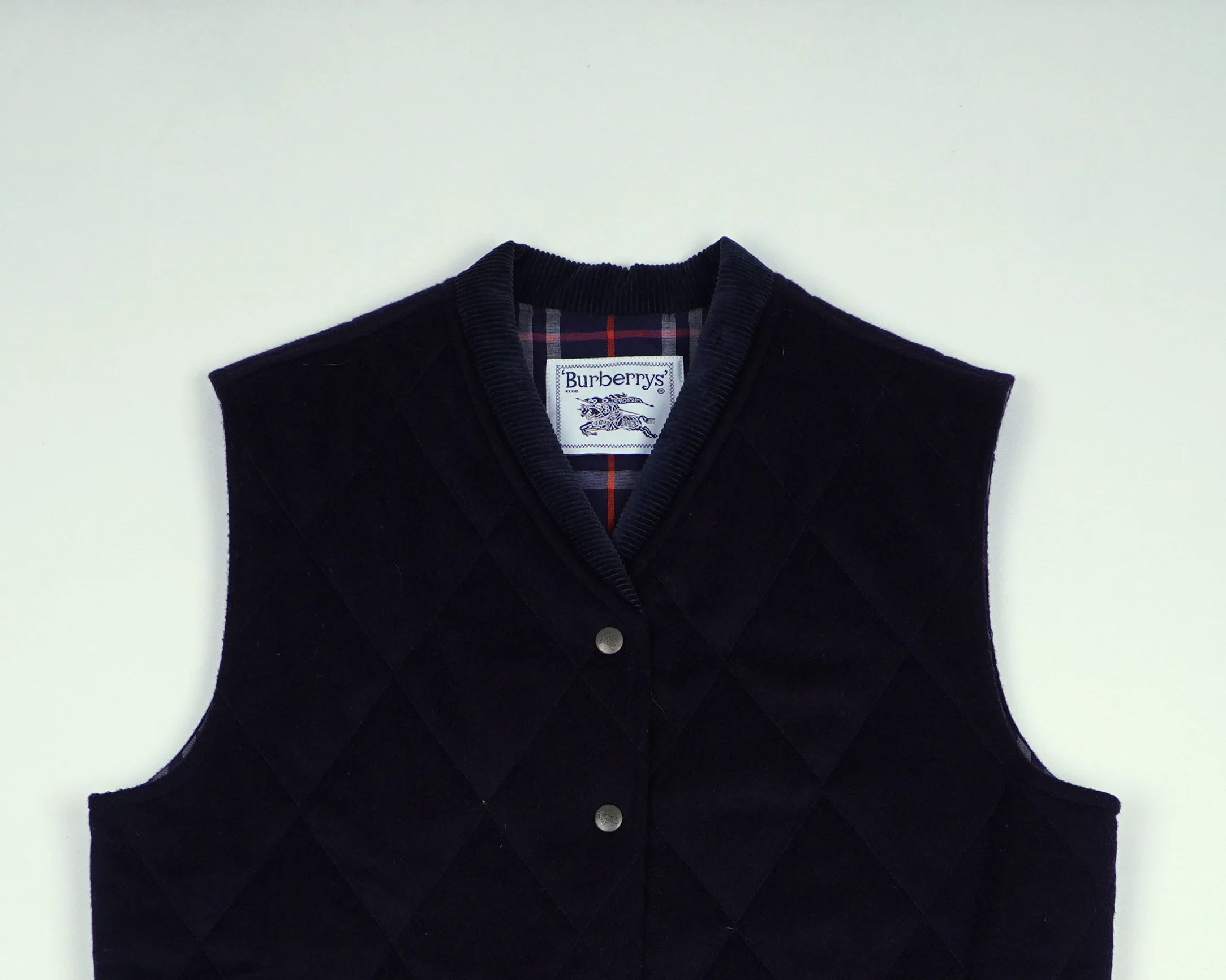 Burberry Navy Vest S Wool