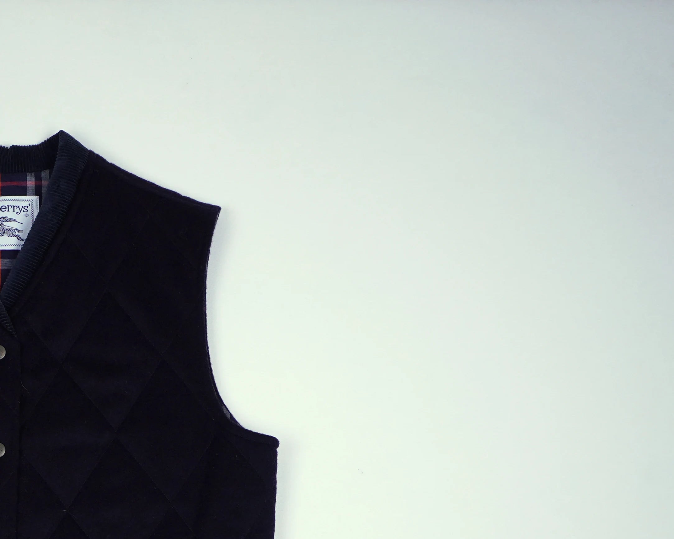 Burberry Navy Vest S Wool