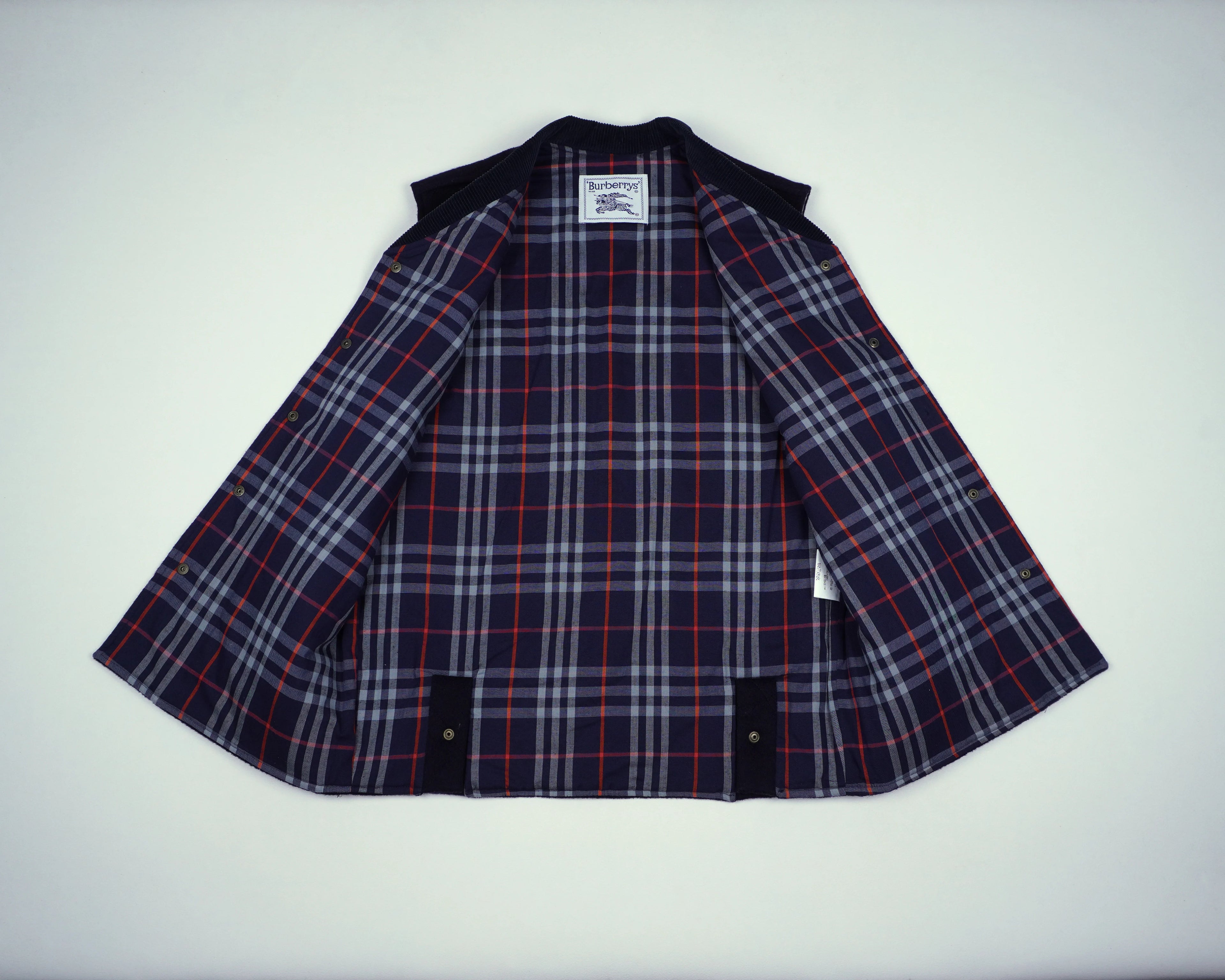 Burberry Navy Vest S Wool