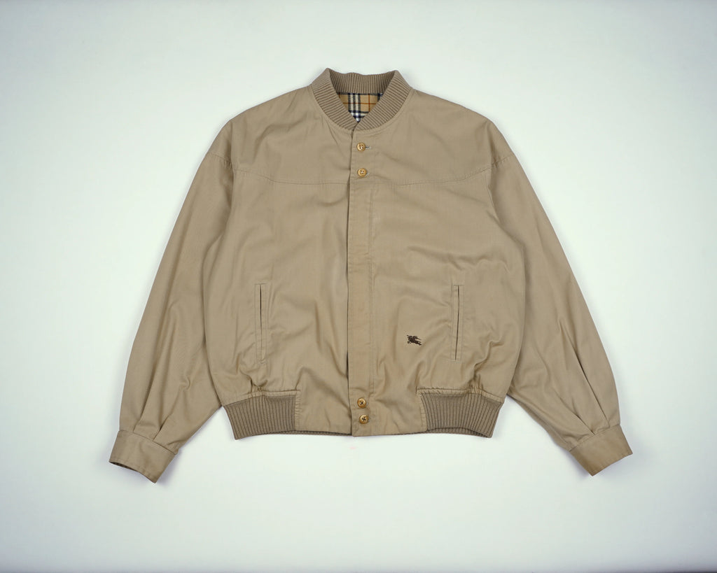Burberry Beige Jacket L Polyester, Cotton