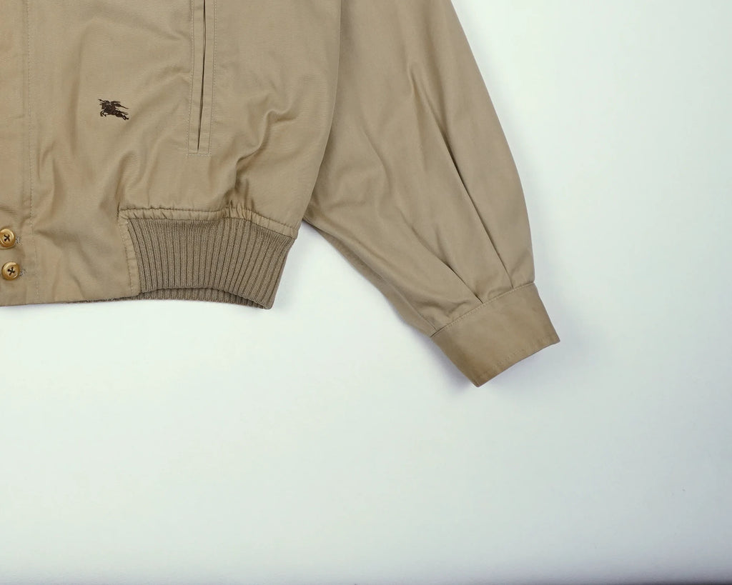 Burberry Beige Jacket L Polyester, Cotton