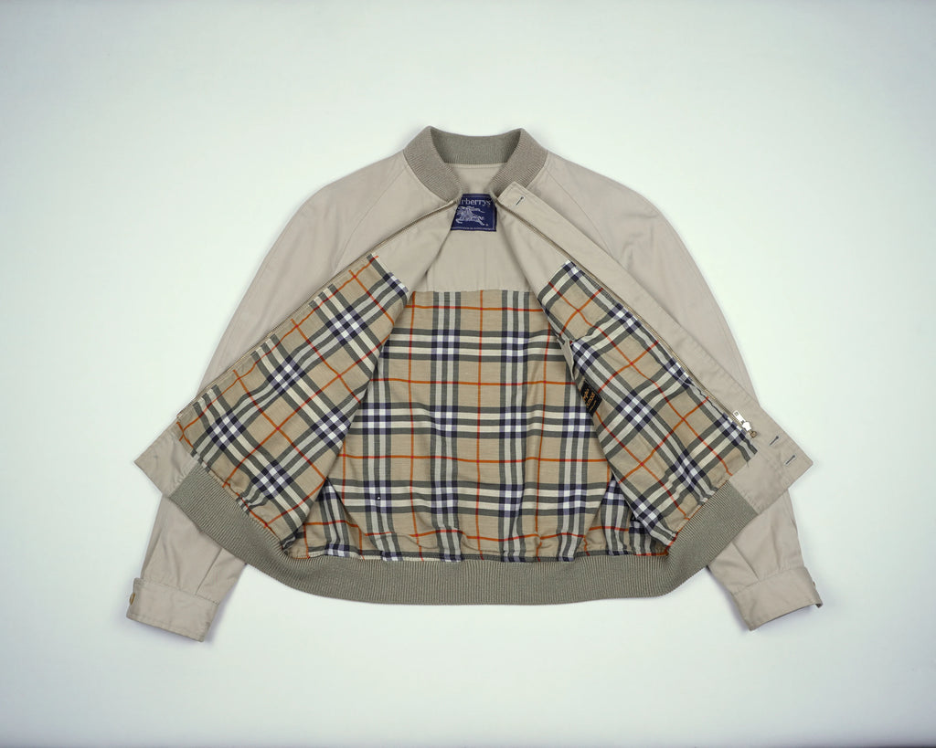 Burberry Beige Jacket S Polyester, Cotton