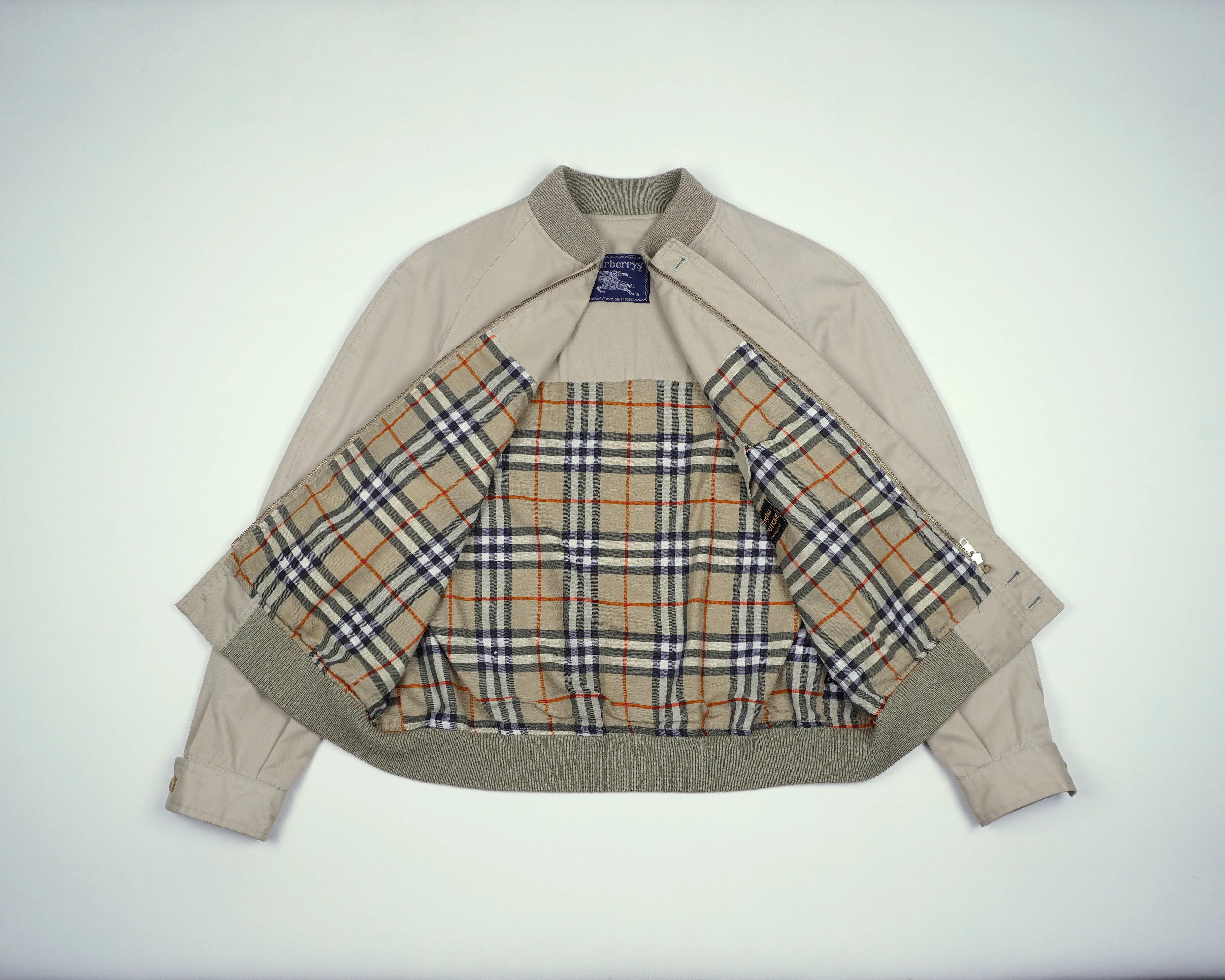 Burberry Beige Jacket S Polyester, Cotton