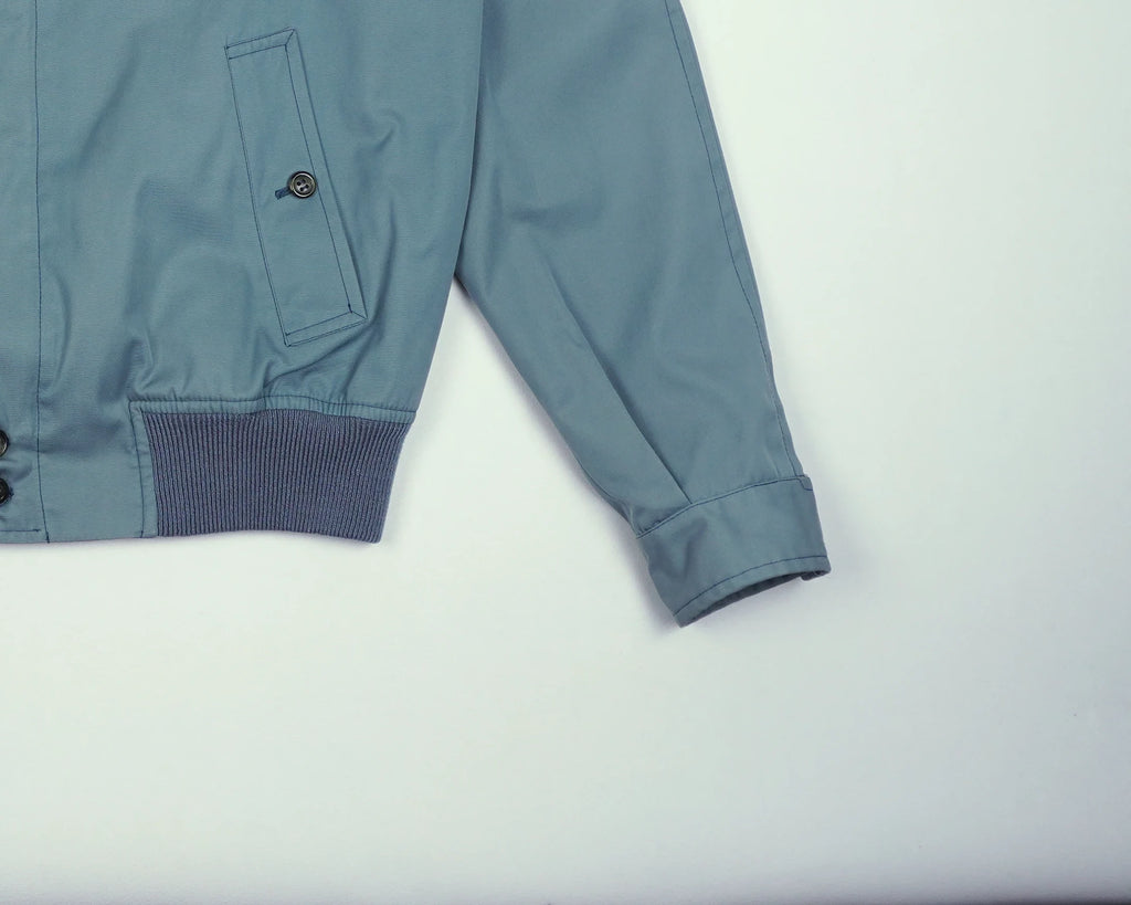 Burberry Blue Bomber Jacket S Polyester, Cotton