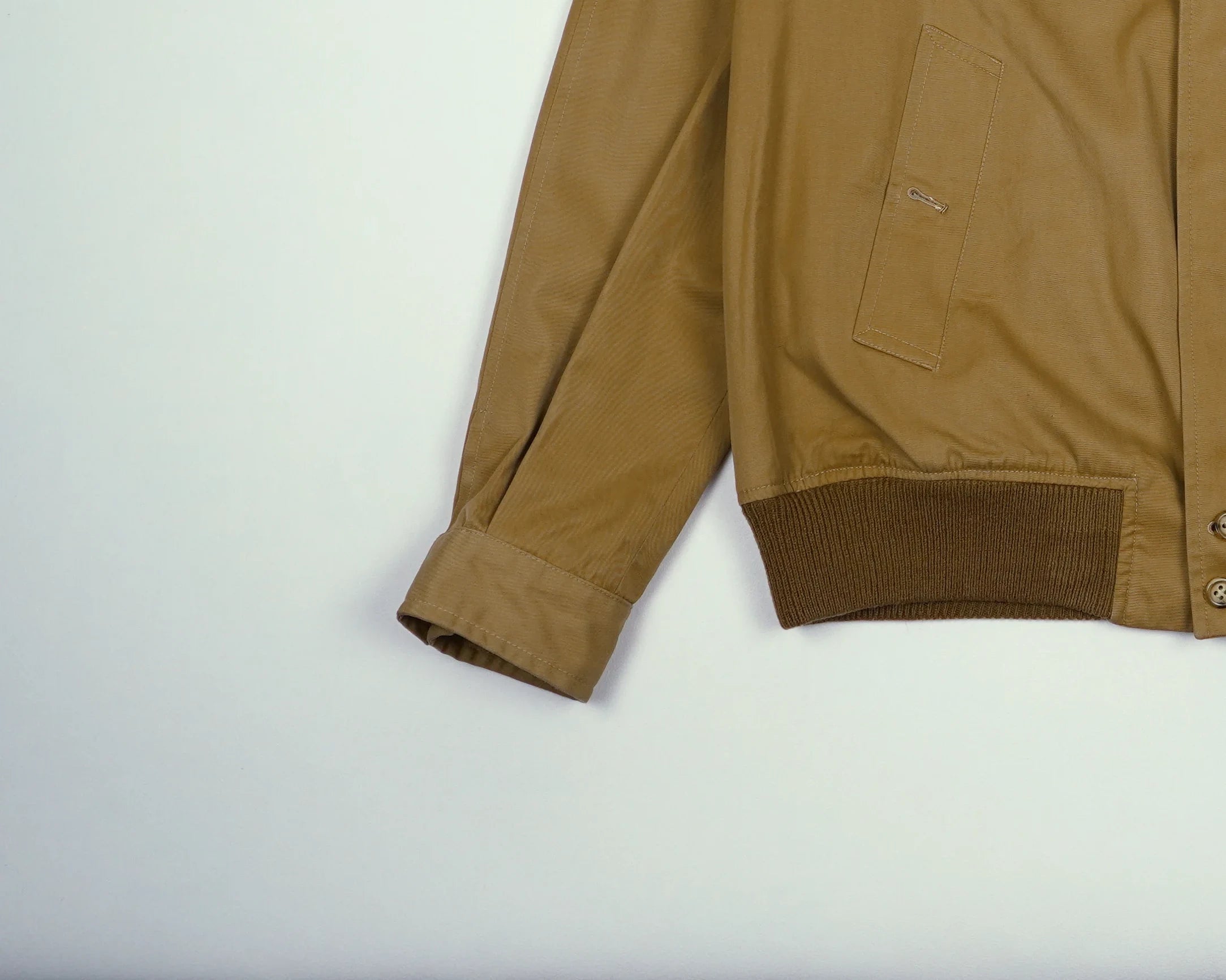 Burberry Brown Bomber Jacket M Cotton