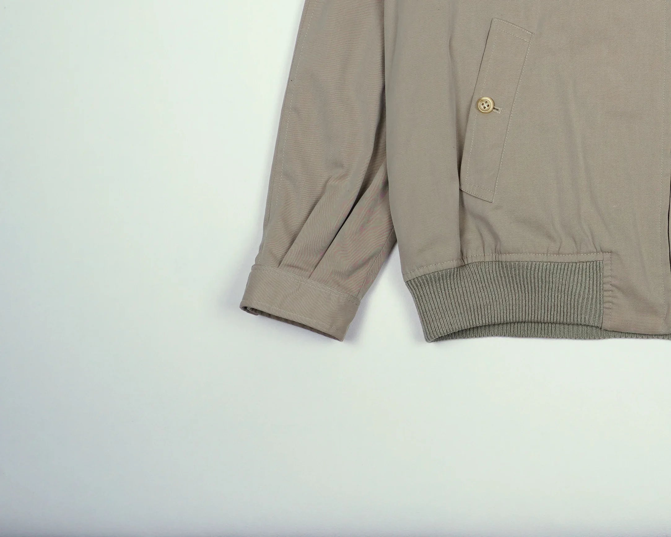 Burberry Beige Bomber Jacket S Polyester, Cotton