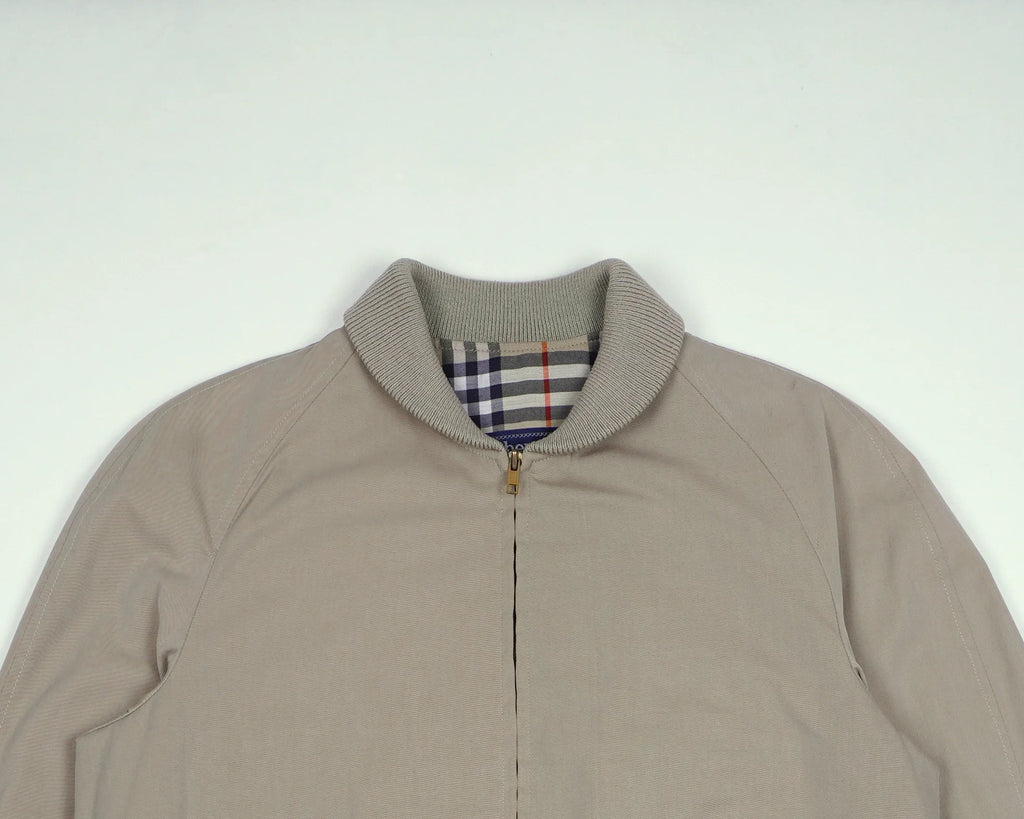 Burberry Beige Bomber Jacket S Polyester, Cotton