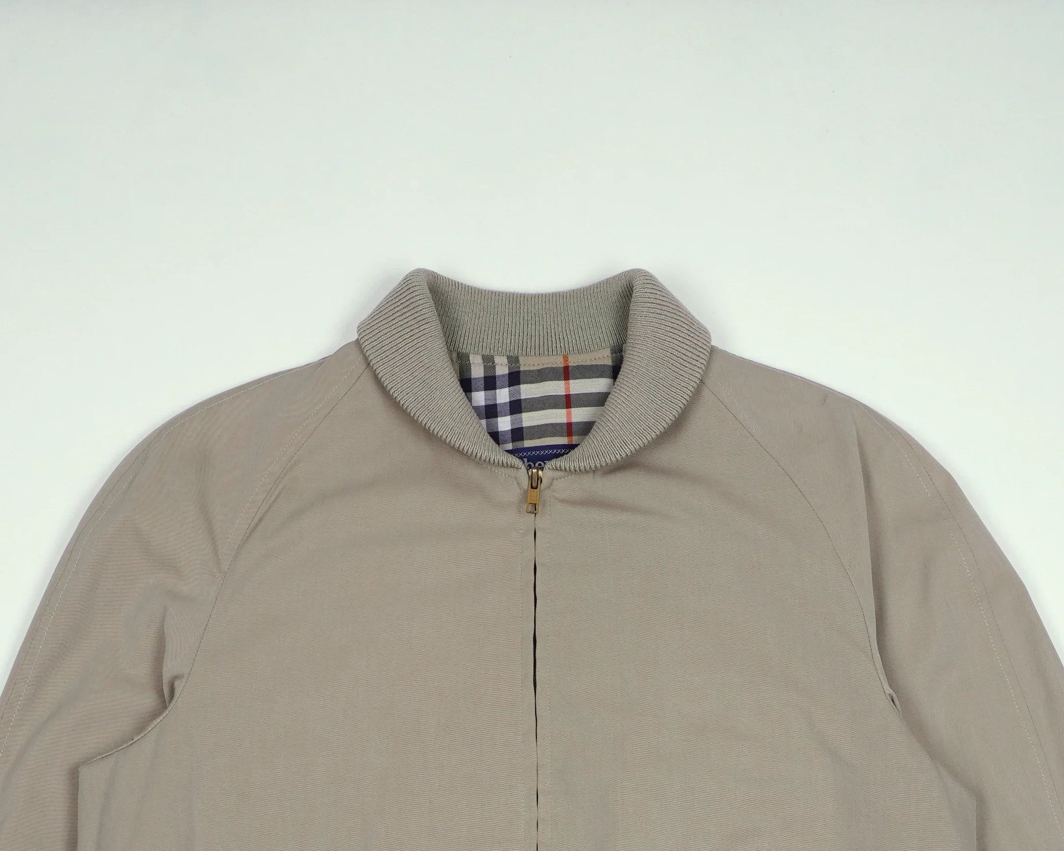 Burberry Beige Bomber Jacket S Polyester, Cotton