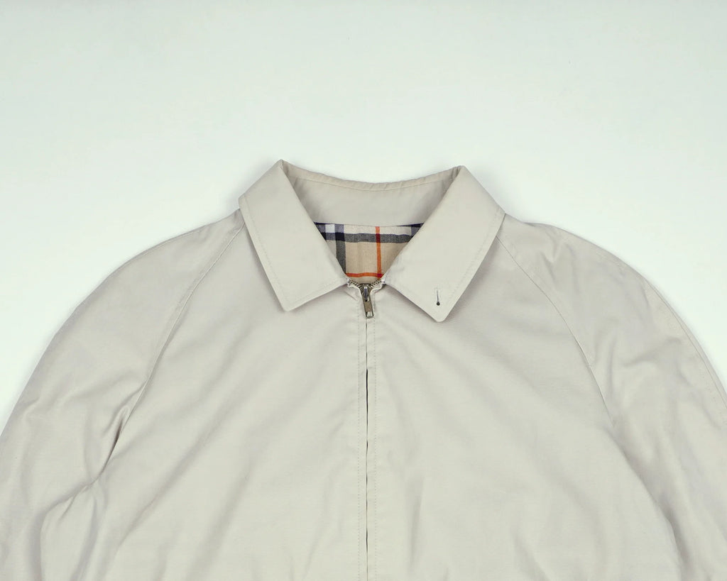 Burberry Beige Harrington Jacket M Polyester, Cotton