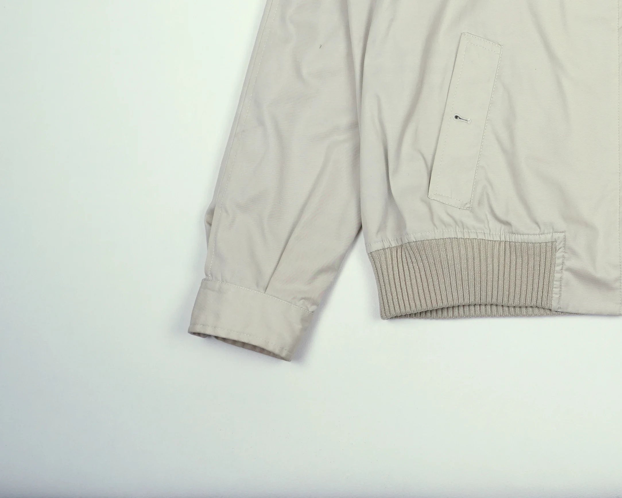 Burberry Beige Harrington Jacket M Polyester, Cotton