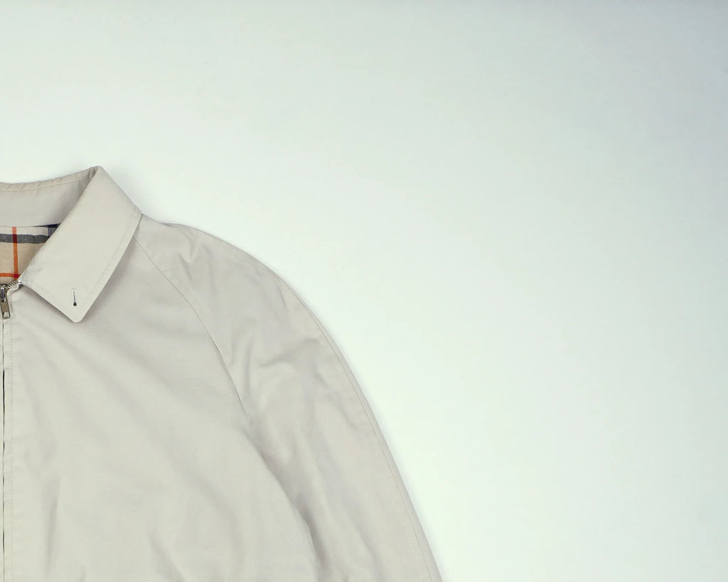 Burberry Beige Harrington Jacket M Polyester, Cotton