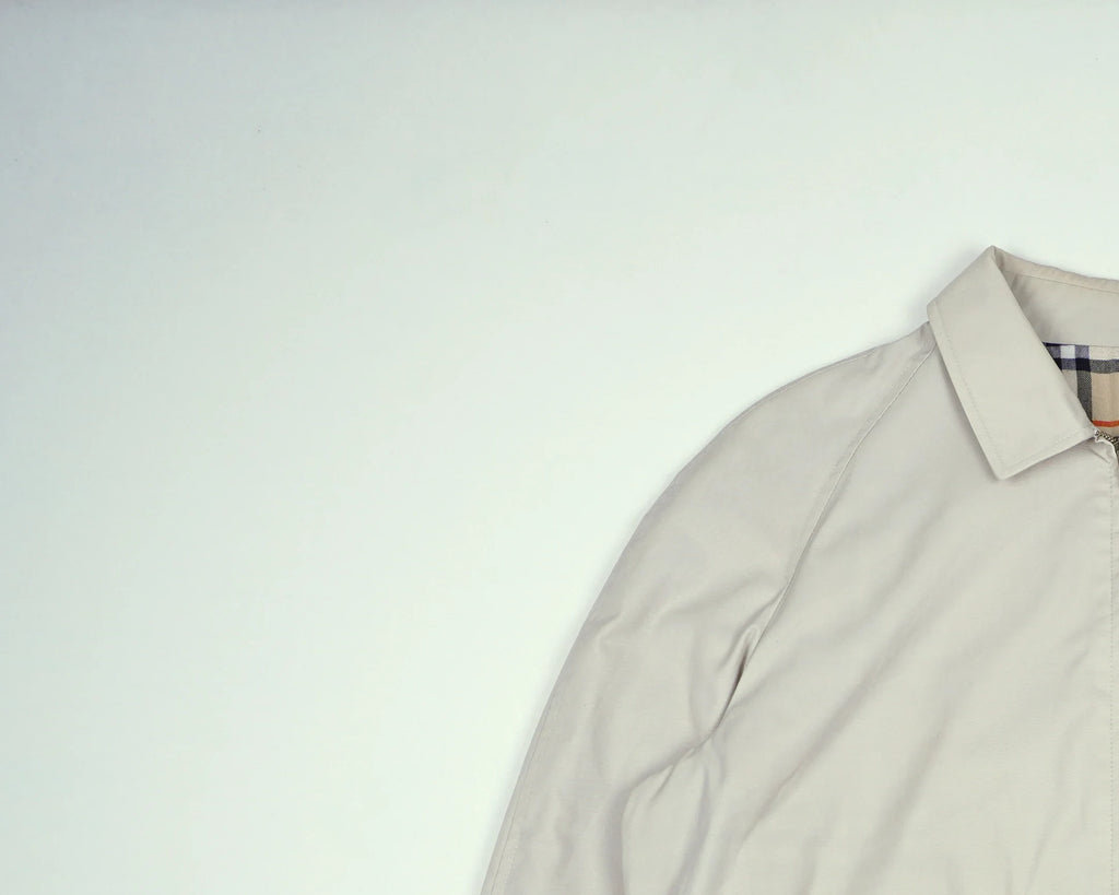 Burberry Beige Harrington Jacket M Polyester, Cotton