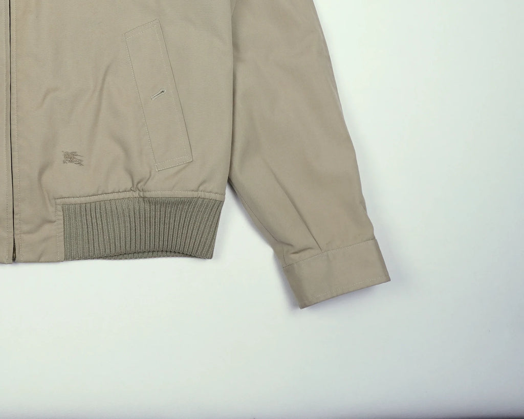 Burberry Beige Harrington Jacket M Polyester, Cotton