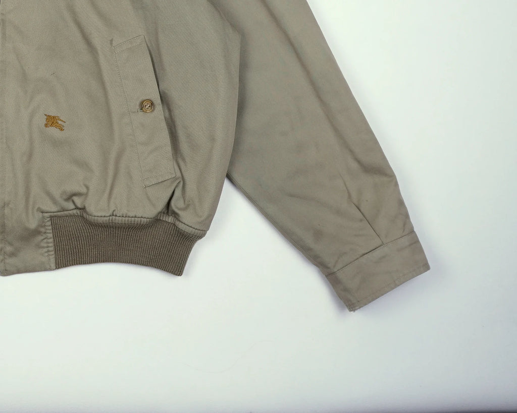 Burberry Beige Harrington Jacket M Polyester, Cotton