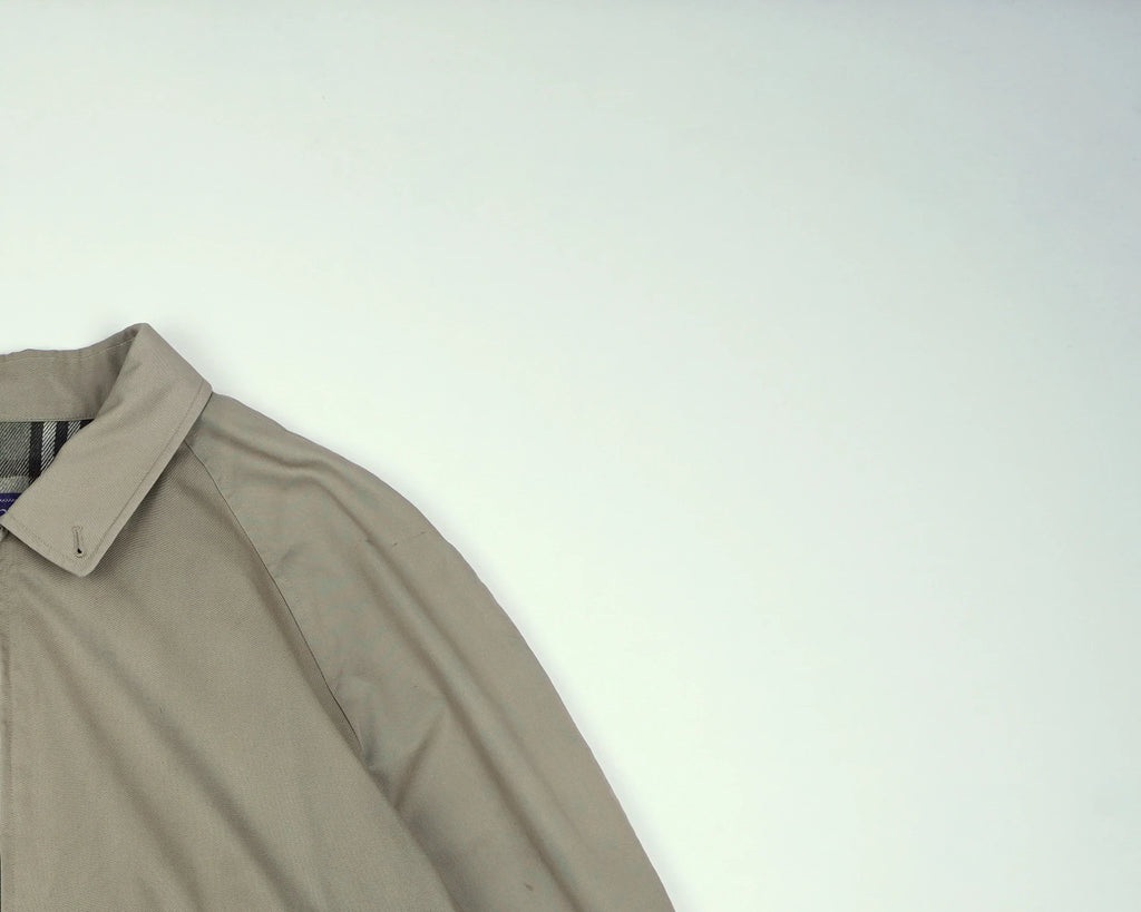 Burberry Beige Harrington Jacket M Polyester, Cotton