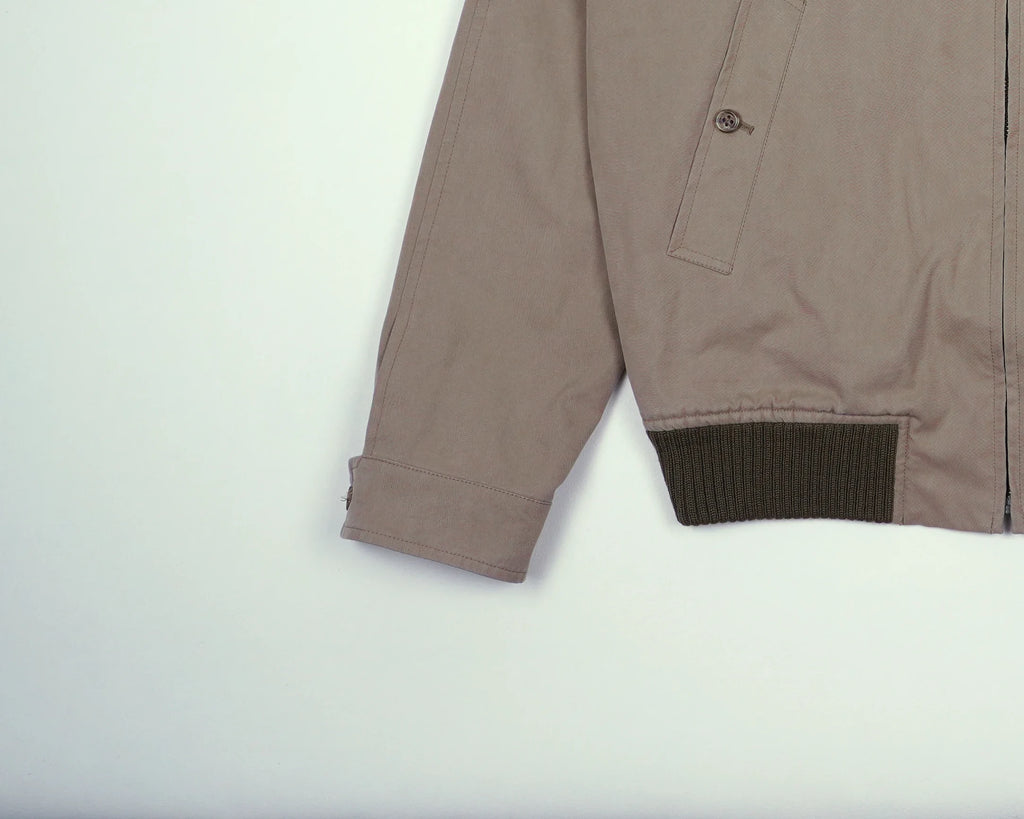 Burberry Beige Harrington Jacket M Polyester, Cotton