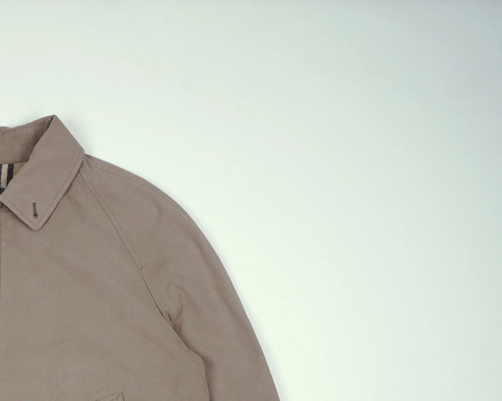 Burberry Beige Harrington Jacket M Polyester, Cotton