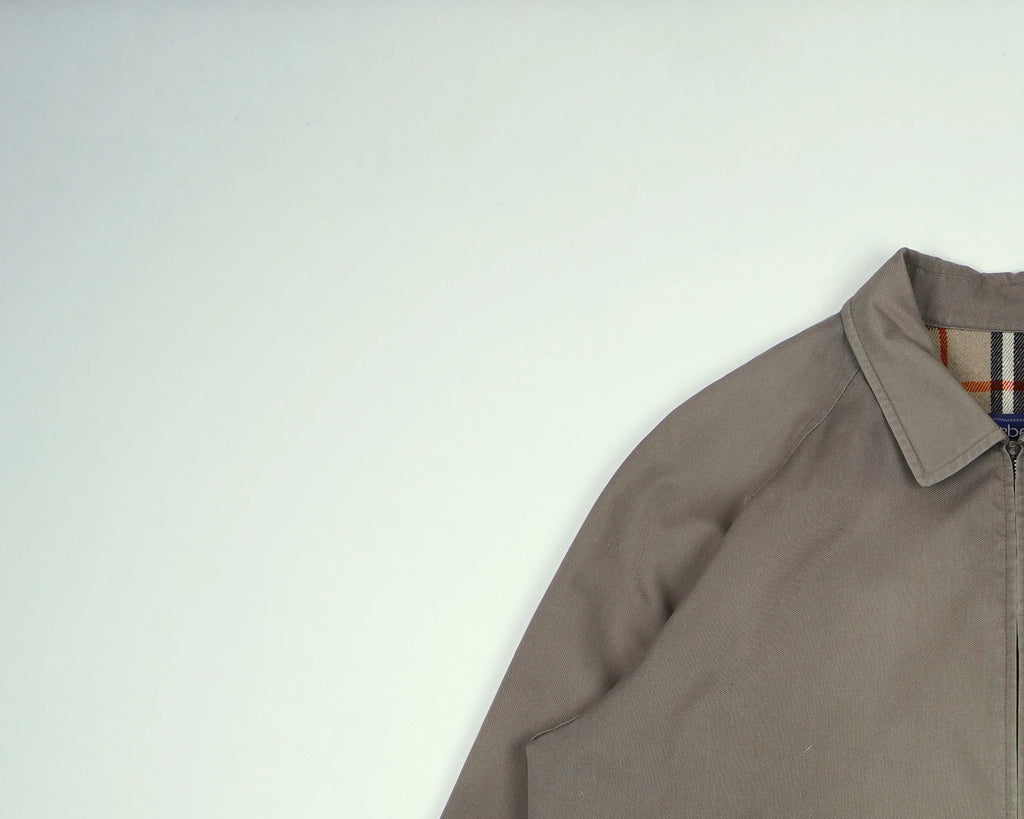 Burberry Green Harrington Jacket M Wool