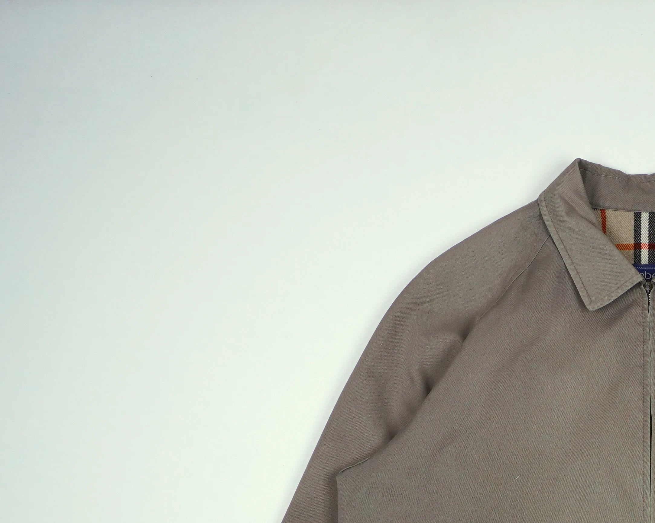 Burberry Green Harrington Jacket M Wool