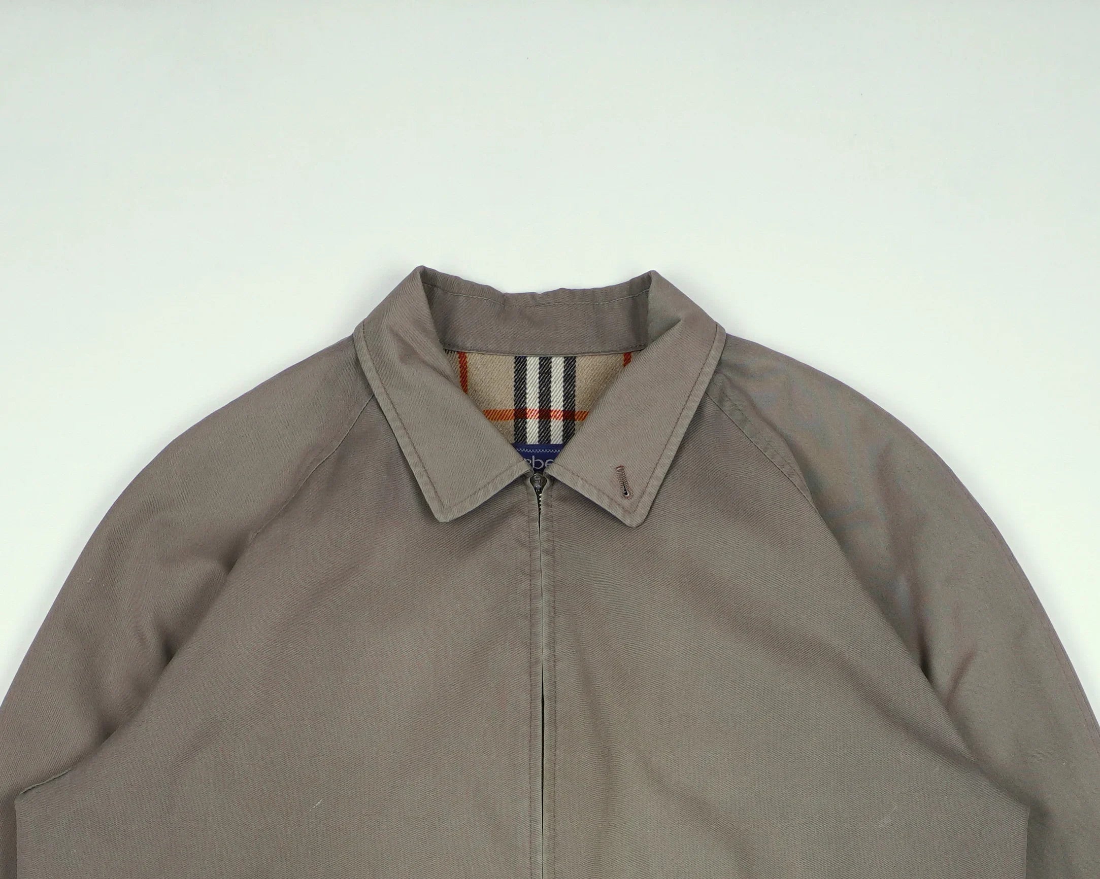 Burberry Green Harrington Jacket M Wool