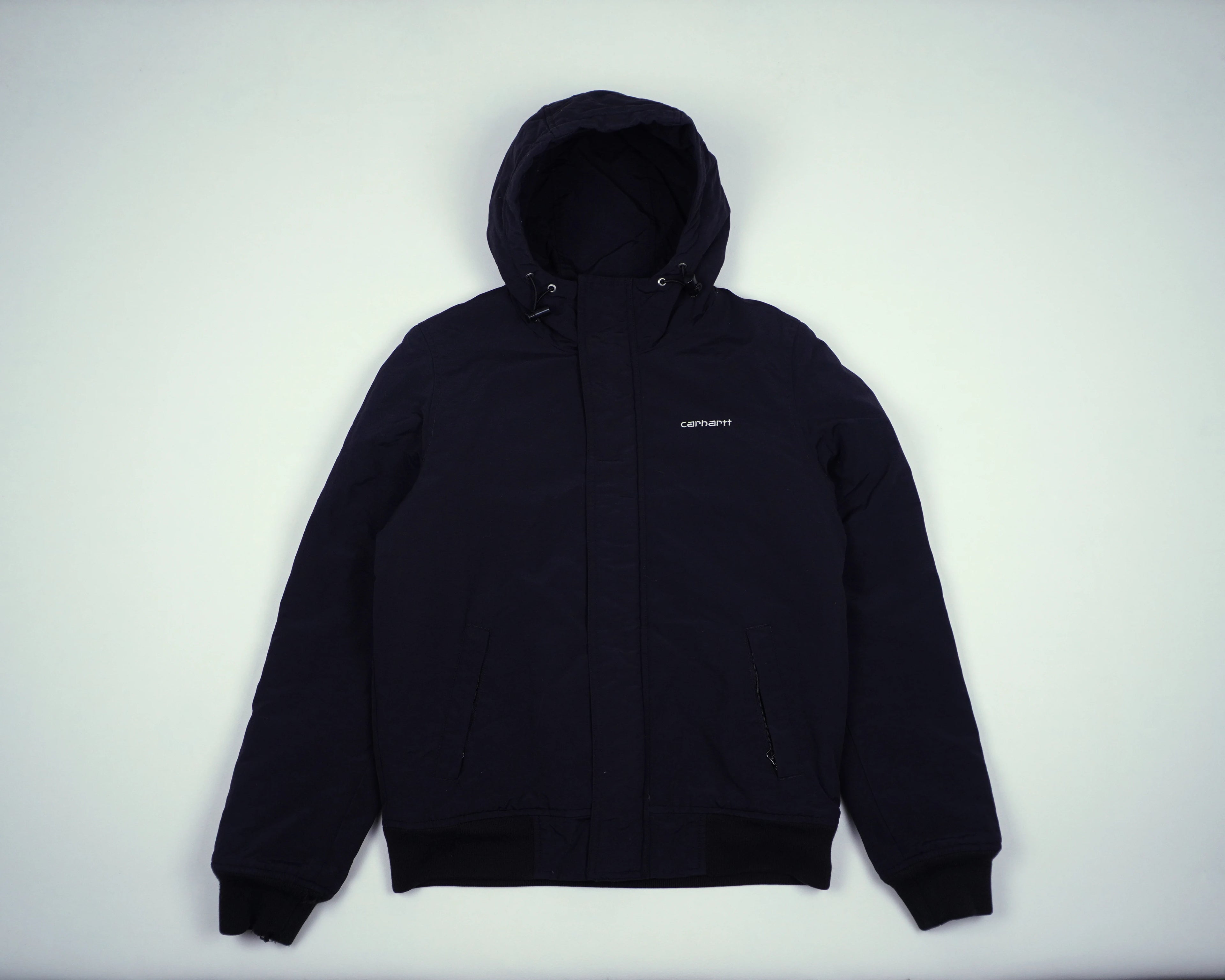 Carhartt Black Hooded Jacket XS Polyester