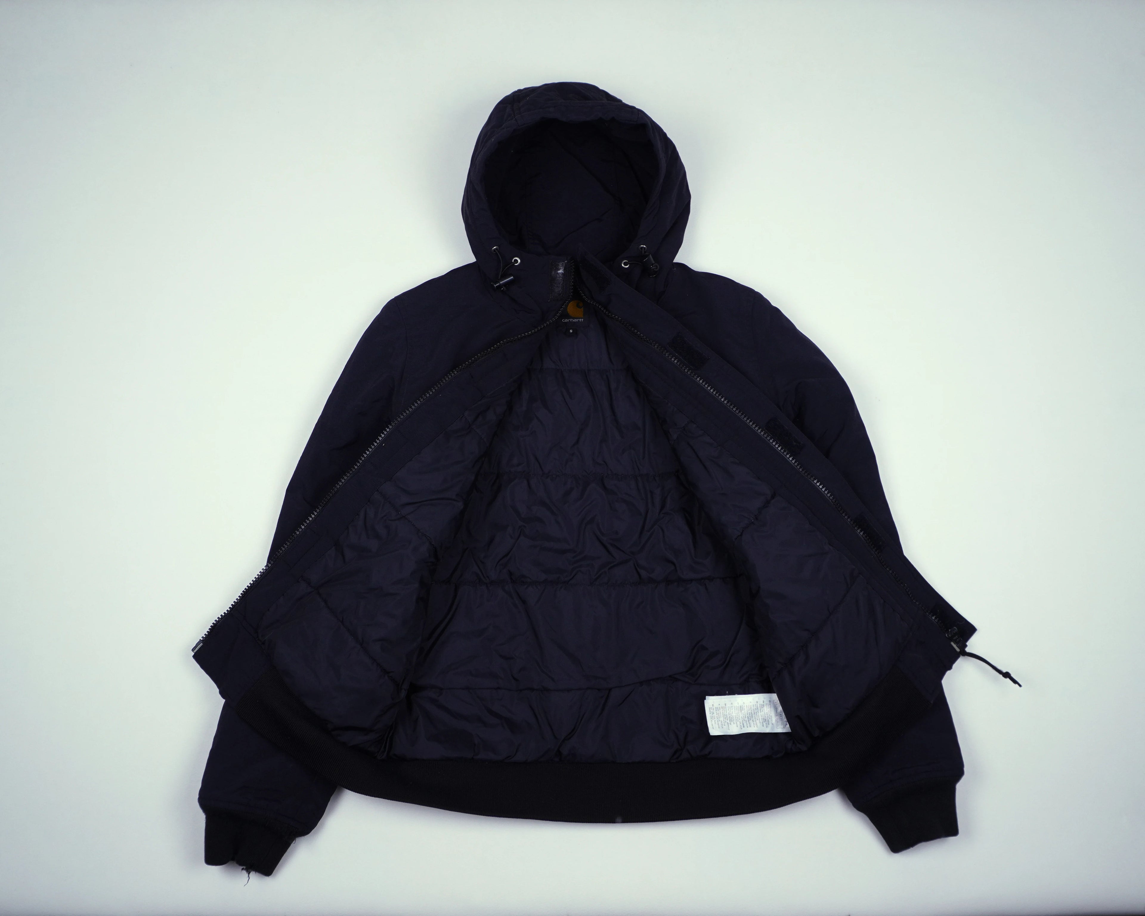 Carhartt Black Hooded Jacket XS Polyester