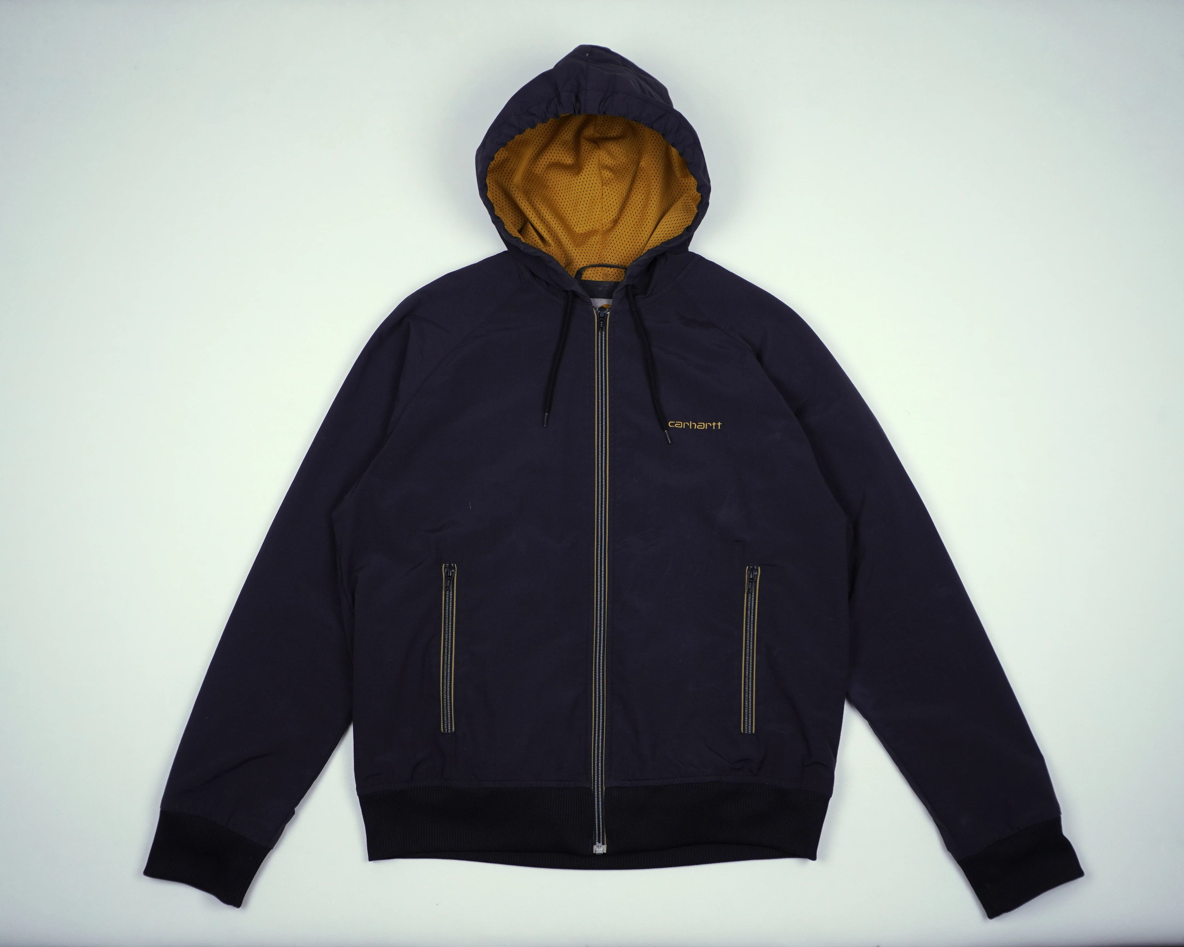 Carhartt Black Hooded Jacket M Polyester