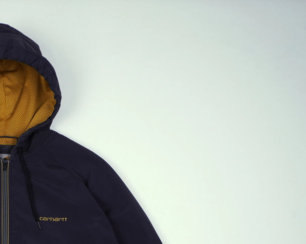 Carhartt Black Hooded Jacket M Polyester