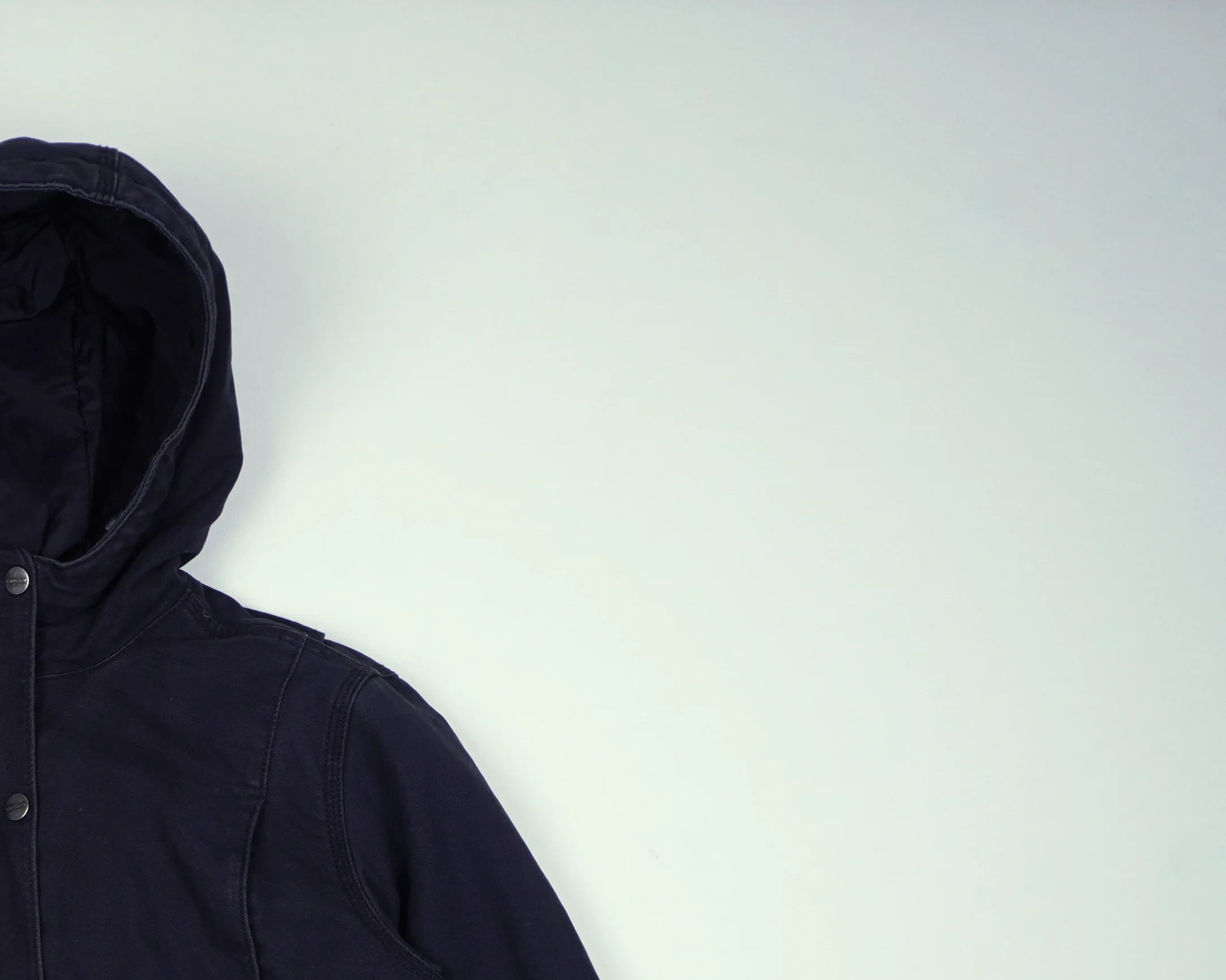 Carhartt Black Hooded Jacket 3XS Canvas